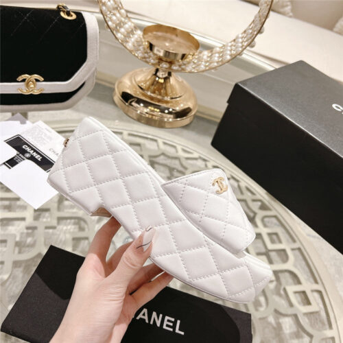 High Quality Luxury Chanel Lozenge Platform Sandals And Slippers product detail
