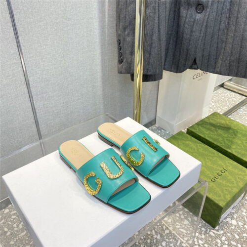 High Quality Luxury Guccis Latest Elements All-Match Fashion Slippers – Style 23955