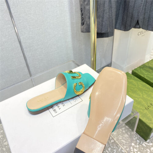 High Quality Luxury Gucci’s Latest Elements All-Match Fashion Slippers – Style 23955 product detail