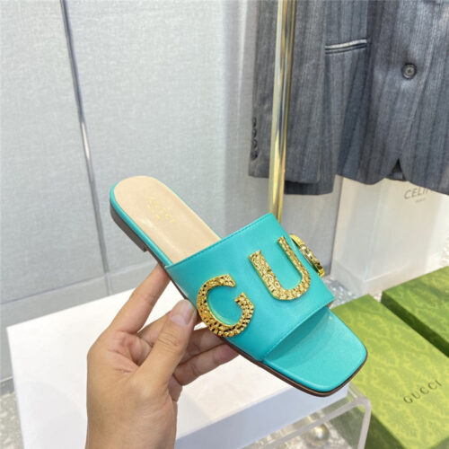 High Quality Luxury Gucci’s Latest Elements All-Match Fashion Slippers – Style 23955 alternate view