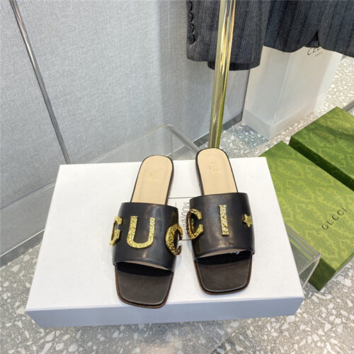 High Quality Luxury Gucci’s Latest Elements All-Match Fashion Slippers – Style 34131 product detail