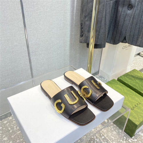 High Quality Luxury Guccis Latest Elements All-Match Fashion Slippers – Style 34131