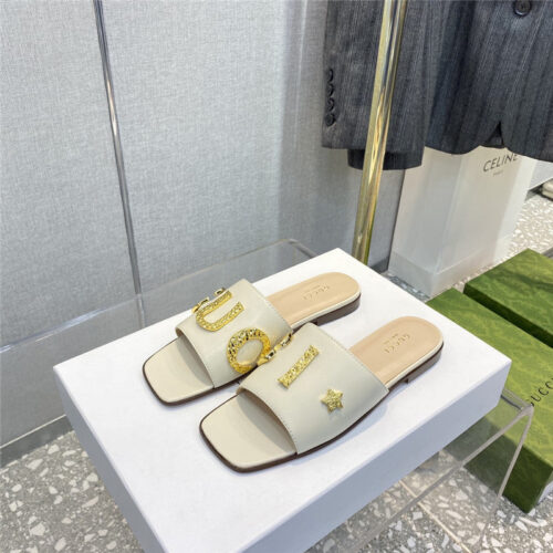 High Quality Luxury Gucci’s Latest Elements All-Match Fashion Slippers product detail
