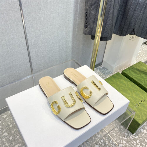 High Quality Luxury Guccis Latest Elements All-Match Fashion Slippers