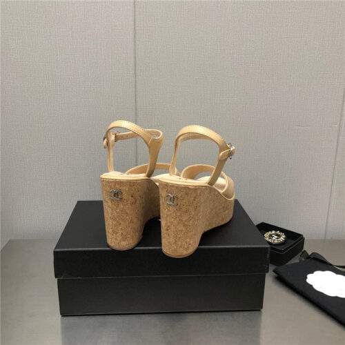 High Quality Luxury Chanel Fish Mouth Stiletto Sandals – Style 19590 product detail