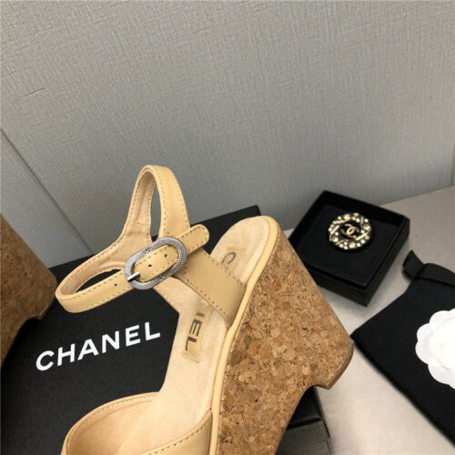 High Quality Luxury Chanel Fish Mouth Stiletto Sandals – Style 19590 product detail