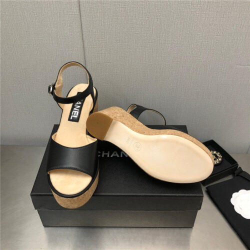 High Quality Luxury Chanel Fish Mouth Stiletto Sandals – Style 59142 product detail