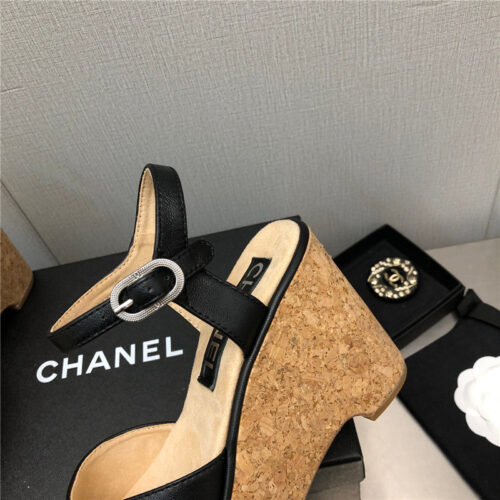 High Quality Luxury Chanel Fish Mouth Stiletto Sandals – Style 59142 product detail