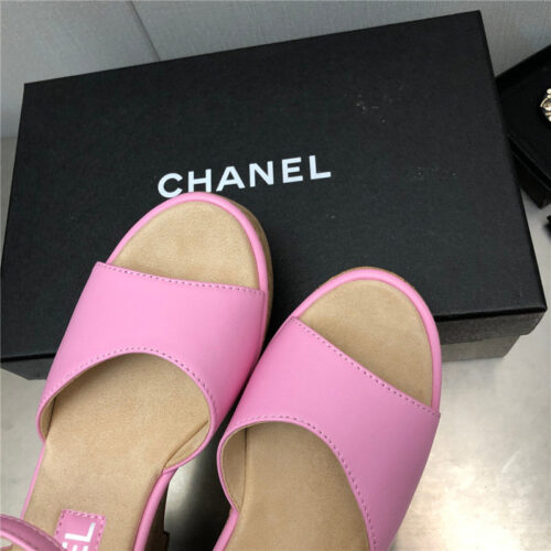 High Quality Luxury Chanel Fish Mouth Stiletto Sandals – Style 55750 product detail