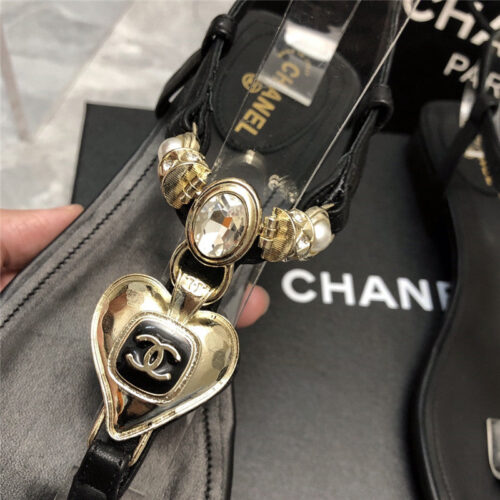 High Quality Luxury Chanel New Holiday Love Gemstone T Word Sandals product detail