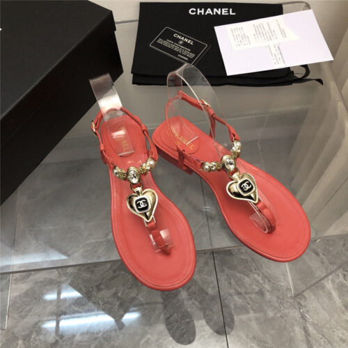 High Quality Luxury Chanel New Holiday Love Gemstone T Word Sandals – Style 98374 product detail