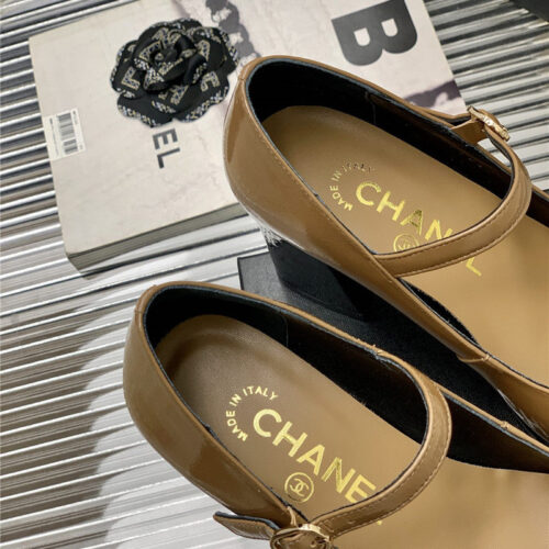 High Quality Luxury Chanel Lace Up Chunky Heel Womens Shoes – Style 47846 product detail