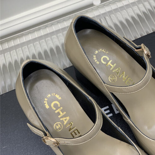 High Quality Luxury Chanel Lace Up Chunky Heel Womens Shoes – Style 77222 product detail