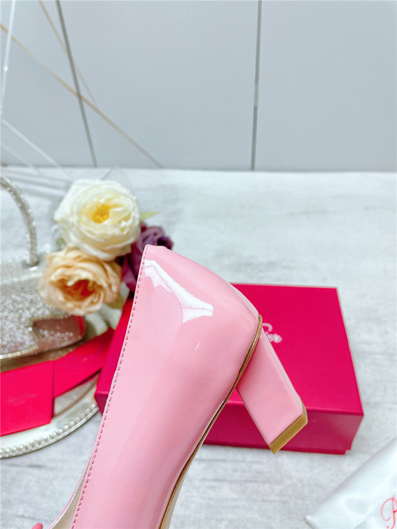 High Quality Luxury Roger Vivier New Patent Leather Pumps – Style 96372 product detail