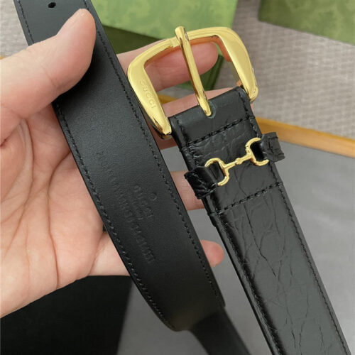 High Quality Luxury Hermes New GG Metal Pin Buckle Belt product detail