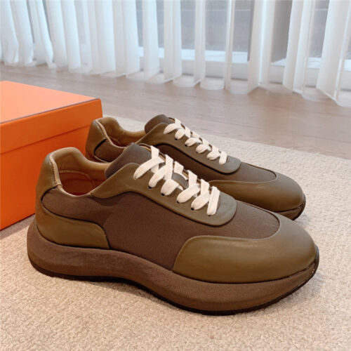 High Quality Luxury Hermes Classic Look-Alike British Retro White Shoes product detail