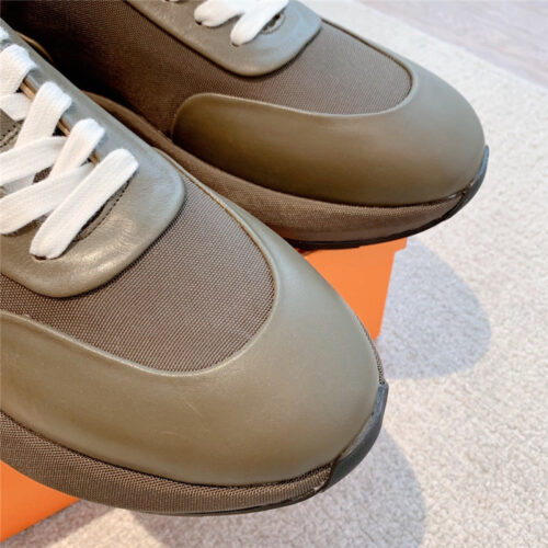 High Quality Luxury Hermes Classic Look-Alike British Retro White Shoes product detail