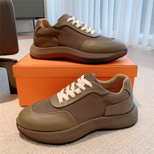 High Quality Luxury Hermes Classic Look-Alike British Retro White Shoes product detail