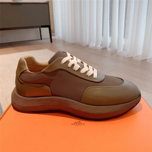 High Quality Luxury Hermes Classic Look-Alike British Retro White Shoes product detail