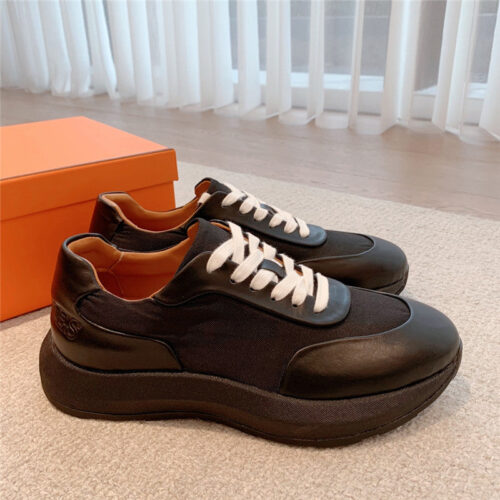 High Quality Luxury Hermes Classic Look-Alike British Retro White Shoes – Style 57539 product detail