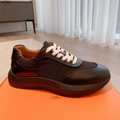 High Quality Luxury Hermes Classic Look-Alike British Retro White Shoes – Style 57539 product detail
