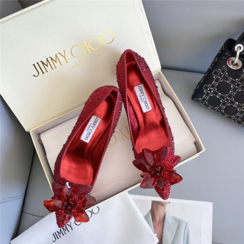 High Quality Luxury Jimmy Choo Crystal Wedding Slippers – Style 05783 product detail