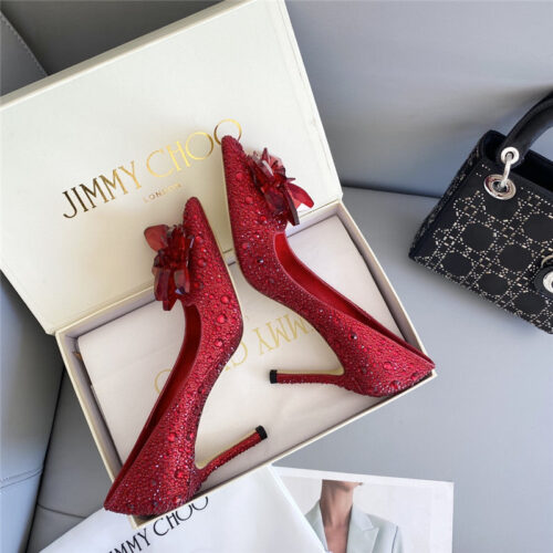 High Quality Luxury Jimmy Choo Crystal Wedding Slippers – Style 05783 product detail