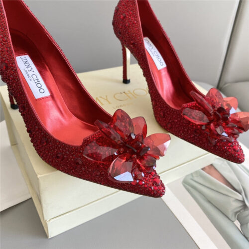 High Quality Luxury Jimmy Choo Crystal Wedding Slippers – Style 05783 product detail
