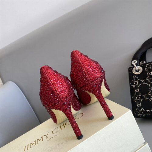 High Quality Luxury Jimmy Choo Crystal Wedding Slippers – Style 05783 product detail