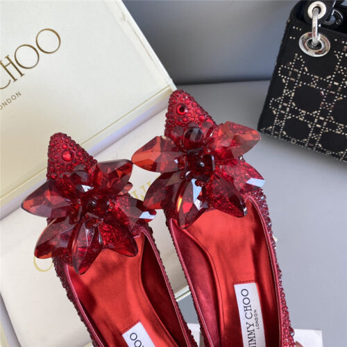 High Quality Luxury Jimmy Choo Crystal Wedding Slippers – Style 05783 product detail
