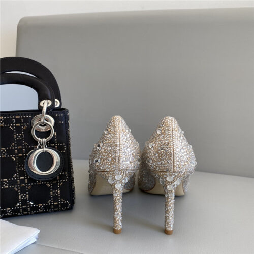 High Quality Luxury Jimmy Choo Crystal Wedding Slippers product detail