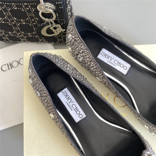 High Quality Luxury Jimmy Choo Crystal Wedding Slippers – Style 45879 product detail