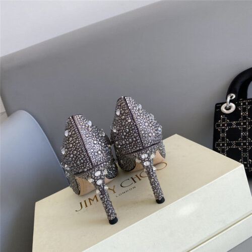 High Quality Luxury Jimmy Choo Crystal Wedding Slippers – Style 45879 product detail