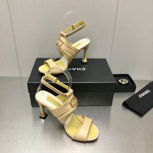 High Quality Luxury Chanel New High Heel Sandals – Style 39078 alternate view