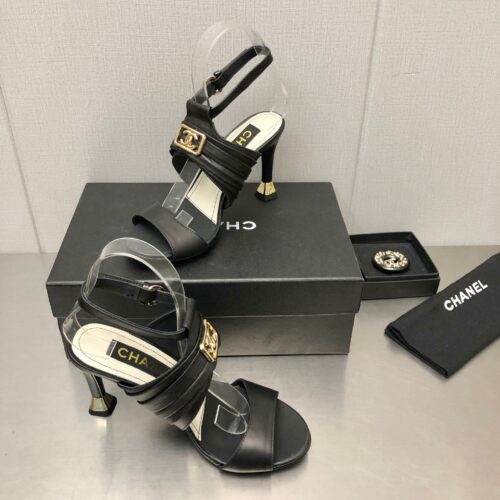 High Quality Luxury Chanel New High Heel Sandals – Style 47558 alternate view