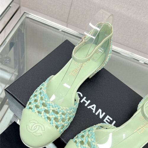 High Quality Luxury Chanel Mary Jane Hollow Woven Sandals product detail