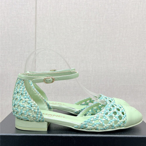 High Quality Luxury Chanel Mary Jane Hollow Woven Sandals product detail