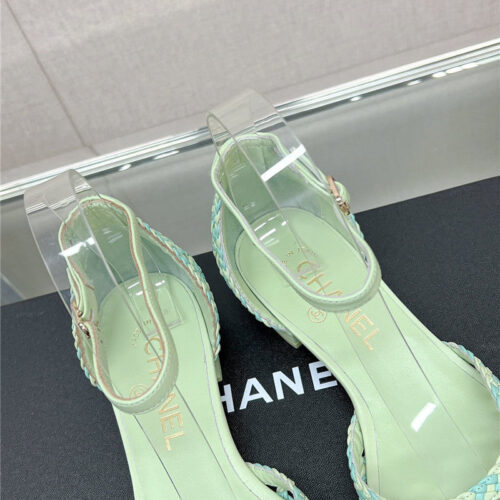 High Quality Luxury Chanel Mary Jane Hollow Woven Sandals product detail