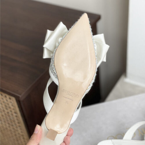 High Quality Luxury Jimmy Choo Bow-Embellished Sandals product detail