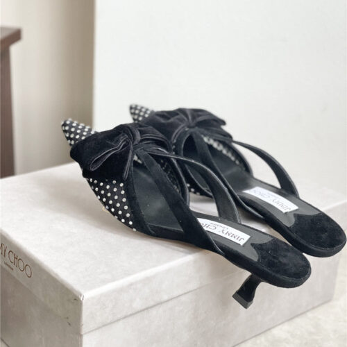High Quality Luxury Jimmy Choo Bow-Embellished Sandals – Style 26871 product detail