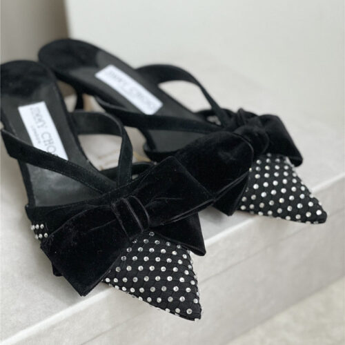 High Quality Luxury Jimmy Choo Bow-Embellished Sandals – Style 26871 product detail