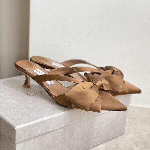 High Quality Luxury Jimmy Choo Bow-Embellished Sandals – Style 78839