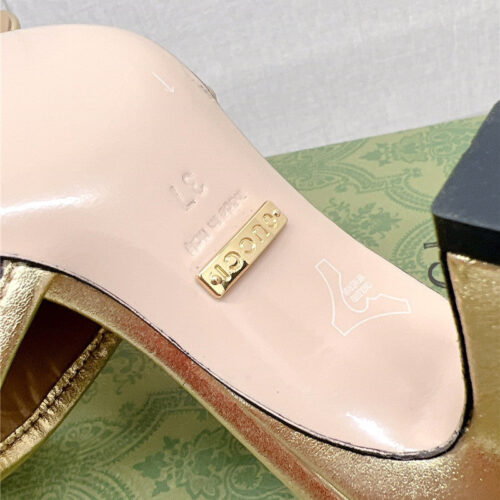 High Quality Luxury Gucci X Adida*Print High-Heeled Slides – Style 07603 product detail