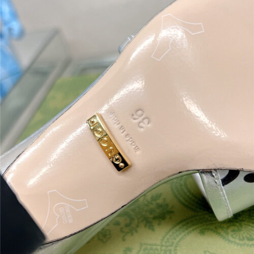 High Quality Luxury Gucci X Adida*Print High-Heeled Slides – Style 74835 product detail