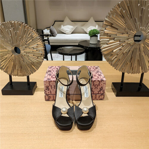 High Quality Luxury Jimmy Choo Hot Diamond Pearl Crystal Ball Sandals – Style 39927 product detail