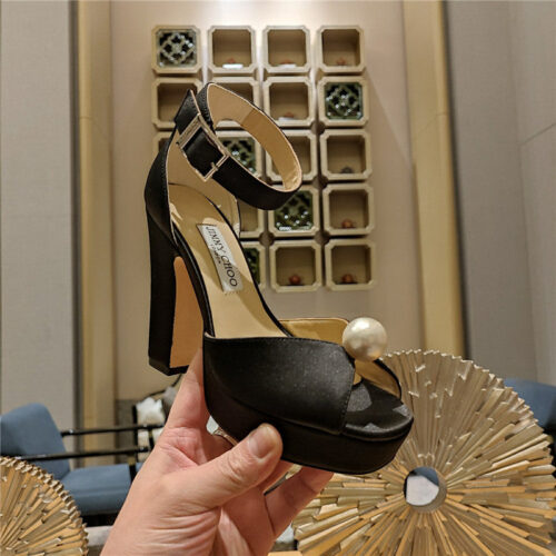 High Quality Luxury Jimmy Choo High Heel Diamond Chain Sandals – Style 81079 product detail