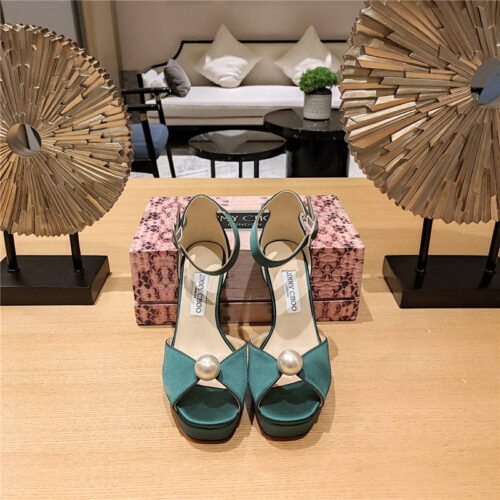 High Quality Luxury Jimmy Choo High Heel Diamond Chain Sandals – Style 27415 product detail