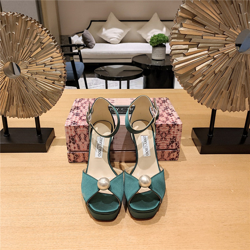 High Quality Luxury Jimmy Choo High Heel Diamond Chain Sandals – Style 27415 product detail
