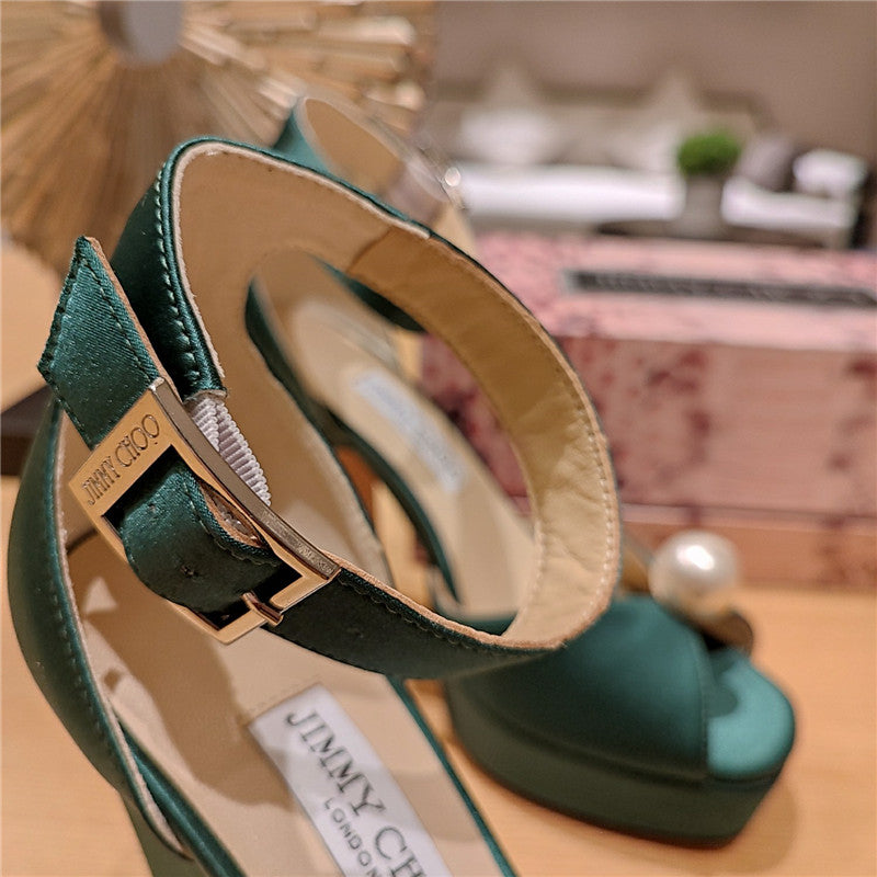 High Quality Luxury Jimmy Choo High Heel Diamond Chain Sandals – Style 27415 product detail