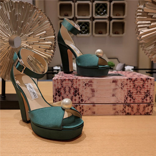 High Quality Luxury Jimmy Choo High Heel Diamond Chain Sandals – Style 27415 product detail